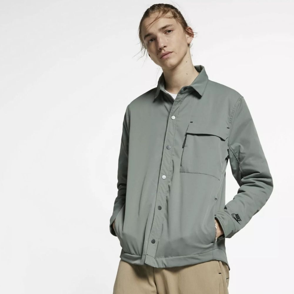 Nike NSW Air Swoosh Insulated Jacket Light Olive Forest Lab Size M